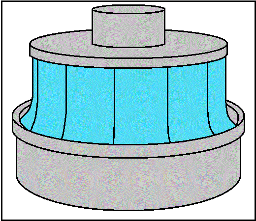 Tekening Francisturbine